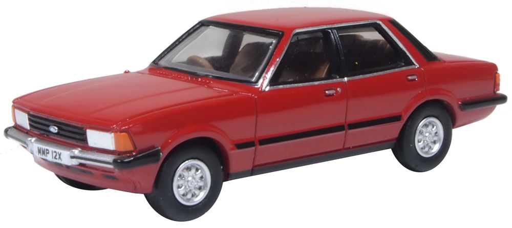 Ford Cortina Mk5 Cardinal Red 1:76 Scale Diecast Car – Oxford Diecast