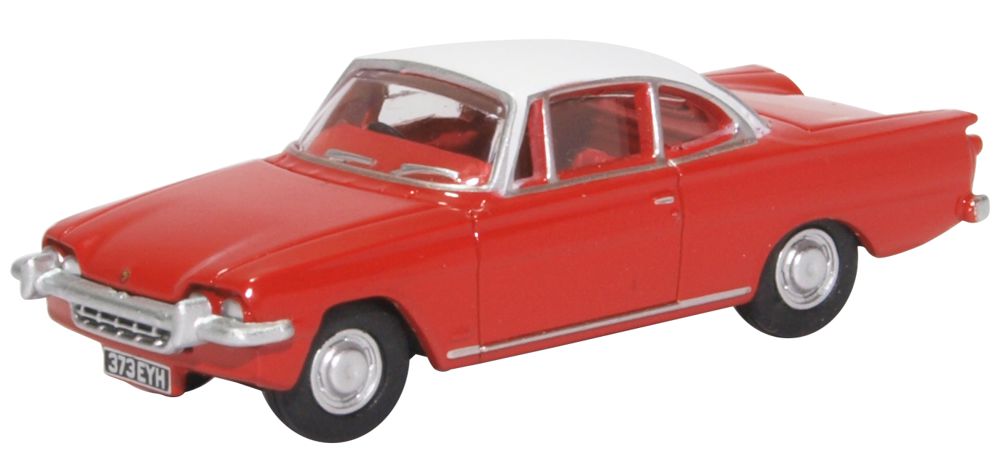 Ford Consul Capri Monaco Red and White 1:76 Scale Diecast Car – Oxford Diecast