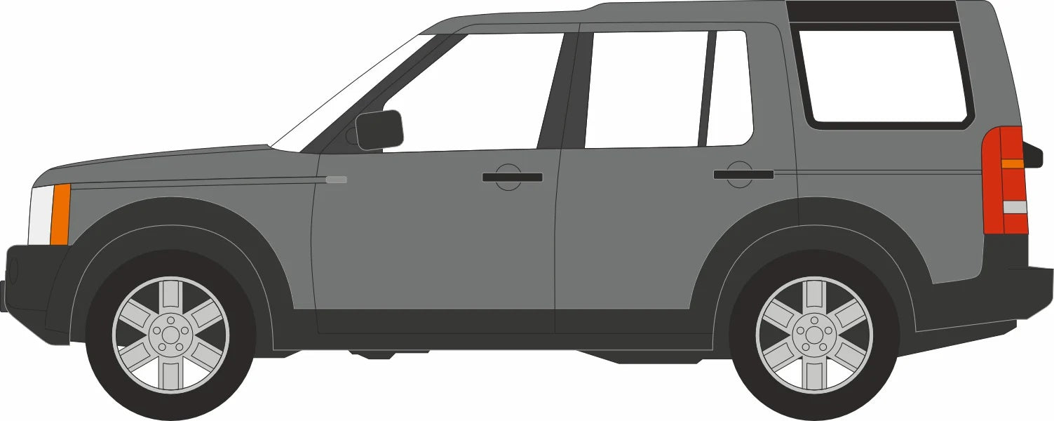 Land Rover Discovery 3 Stornoway Grey 1:76 Scale Diecast Car – Oxford Diecast