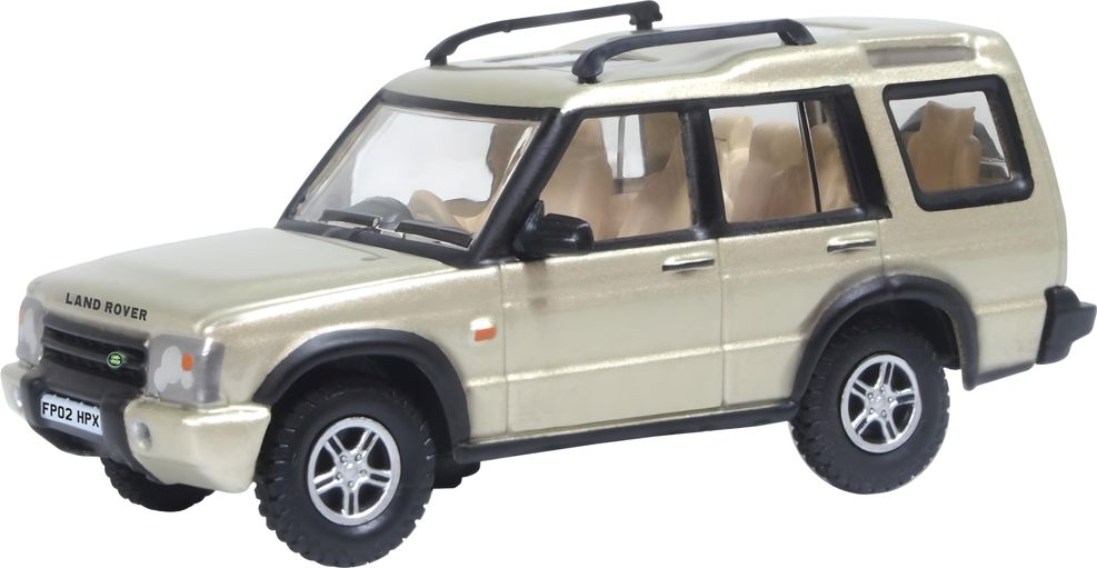 Land Rover Discovery 2 White Gold 1:76 Scale Diecast Car – Oxford Diecast