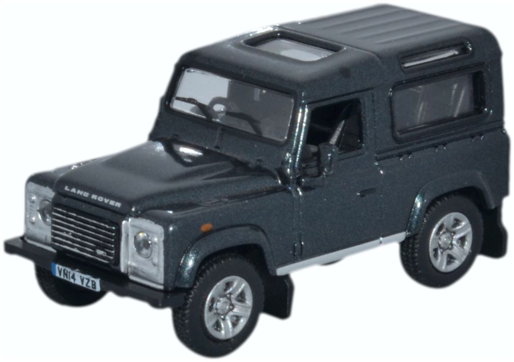 Land Rover Defender 90 SW Santorini Black 1:76 Scale Diecast Car – Oxford Diecast