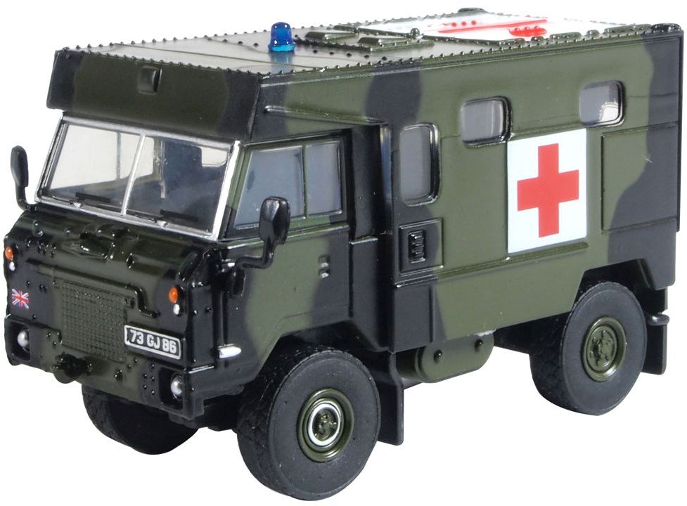 Land Rover FC Ambulance BAOR (British Army of the Rhine) 1990 1:76 Scale Diecast – Oxford Diecast