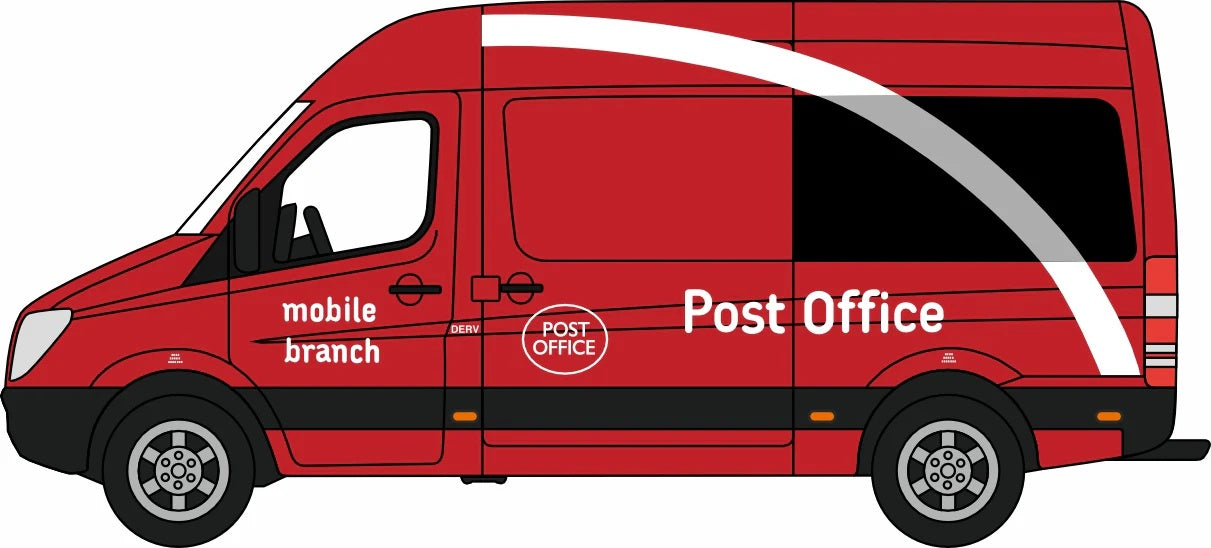 Mercedes Sprinter Mobile Post Office 1:76 Scale Diecast Van – Oxford Diecast