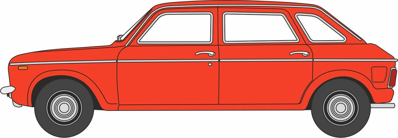 Austin Maxi Flame Red (Fawlty Towers) 1:76 Scale Diecast Car – Oxford Diecast