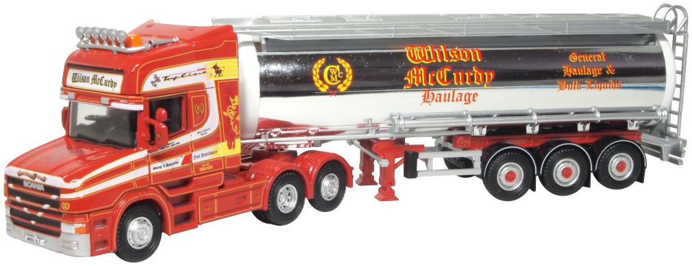 Scania T Cab Cylindrical Tanker Wilson McCurdy 1:76 Scale Diecast Model Truck – Oxford Diecast