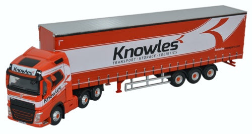 Volvo FH4 (G) Curtainside Knowles 1:76 Scale Diecast Model Truck – Oxford Diecast