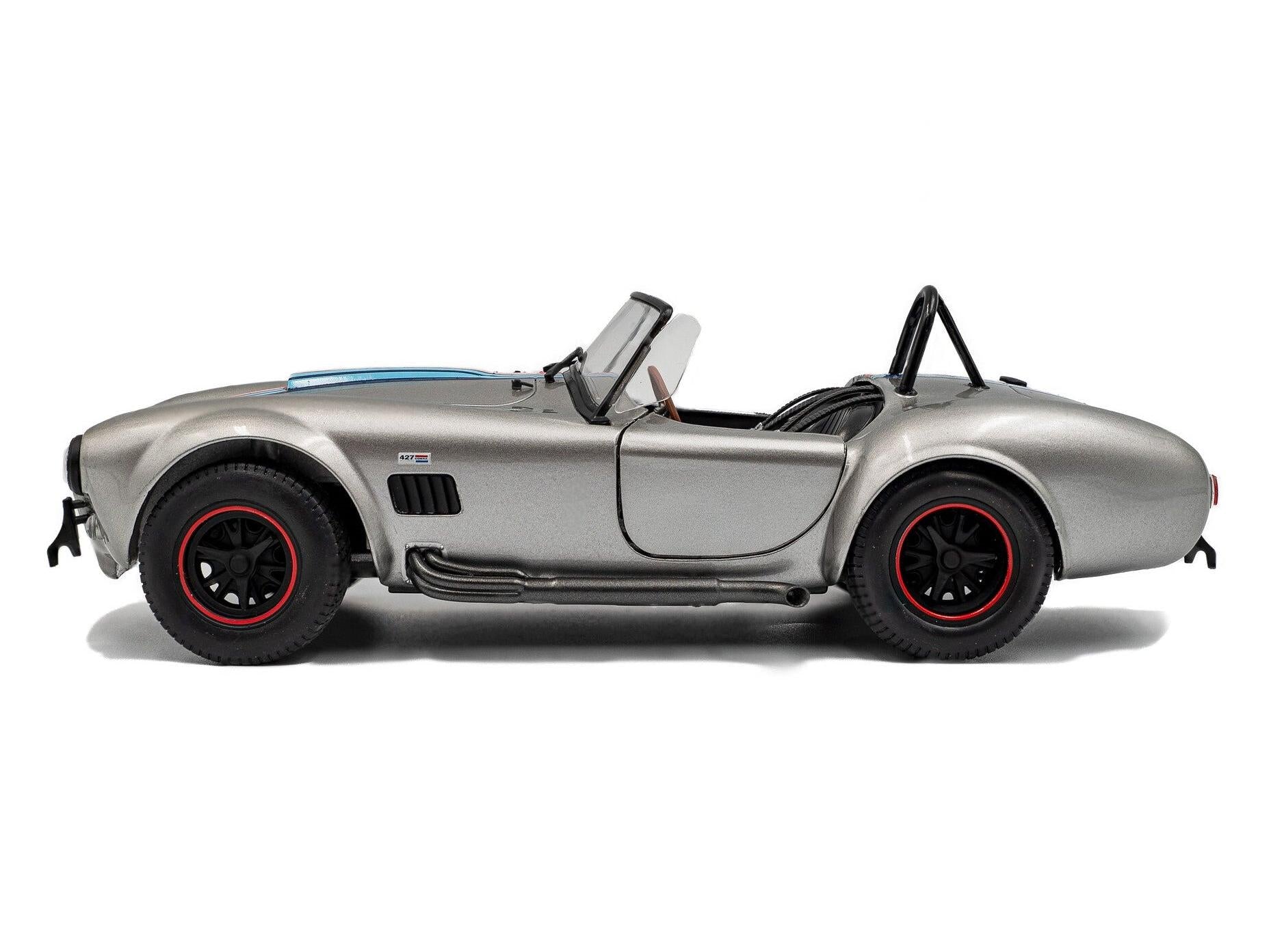 Shelby Cobra 427 Mk2 Solido Works M Racing Silver 1965 1:18 Scale Solido Diecast Model Car
