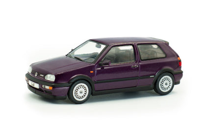 Volkswagen Golf Mk3 VR6 1994 Dusty Mauve Pearl 1:43 Scale Solido Diecast Model Car