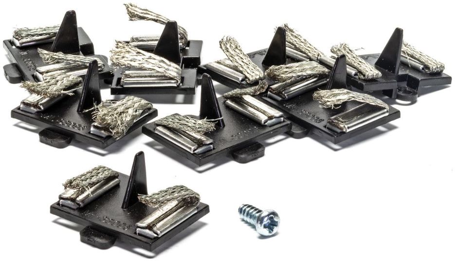 Micro Scalextric Spare Guide Blade Pack of 8 w/Screw 1:64 Scale