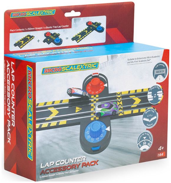 Micro Scalextric Ejector Lap Counter Accessory Pack 1:64 Scale