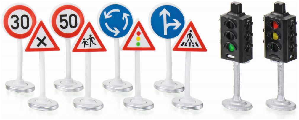 Traffic Lights and Road Signs 1:50 Scale Siku