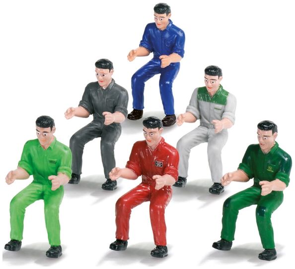 Set of 6 Tractor Drivers 1:32 Scale Siku