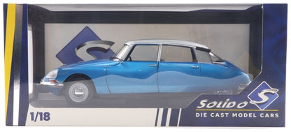 Citroen D Special Blue Delta 1972 1:18 Scale Diecast Model Car – Solido