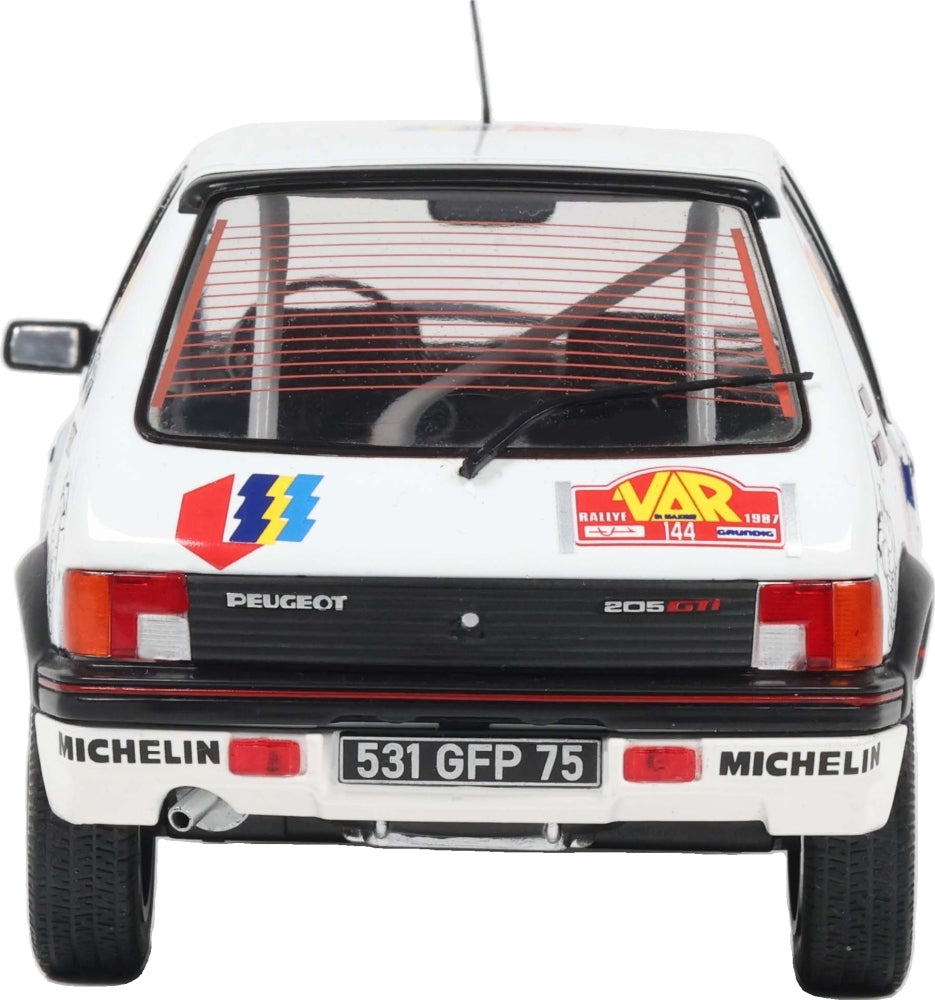 Peugeot 205 GTi GR.N #144 Rallye Du Var 1987 F. Delecour 1:18 Scale Diecast Car – Solido