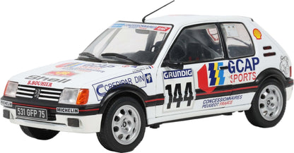 Peugeot 205 GTi GR.N #144 Rallye Du Var 1987 F. Delecour 1:18 Scale Diecast Car – Solido