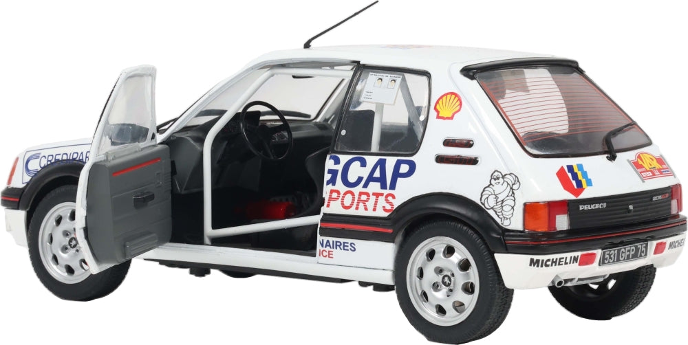 Peugeot 205 GTi GR.N #144 Rallye Du Var 1987 F. Delecour 1:18 Scale Diecast Car – Solido