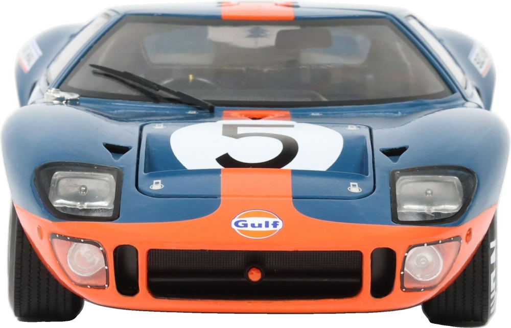 Ford GT40 Mk1 Dark Blue and Orange 1968 1:18 Scale Diecast Car – Solido