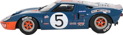 Ford GT40 Mk1 Dark Blue and Orange 1968 1:18 Scale Diecast Car – Solido