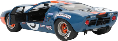 Ford GT40 Mk1 Dark Blue and Orange 1968 1:18 Scale Diecast Car – Solido