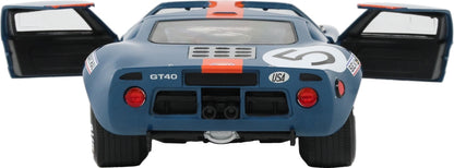 Ford GT40 Mk1 Dark Blue and Orange 1968 1:18 Scale Diecast Car – Solido