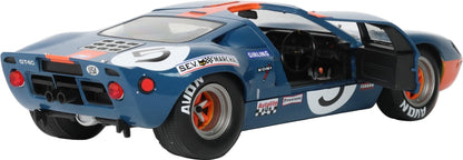 Ford GT40 Mk1 Dark Blue and Orange 1968 1:18 Scale Diecast Car – Solido