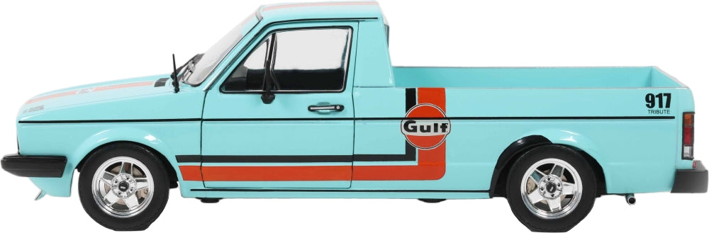 VW Caddy Mk1 Oil Service Blue 1982 1:18 Scale Diecast Pickup – Solido