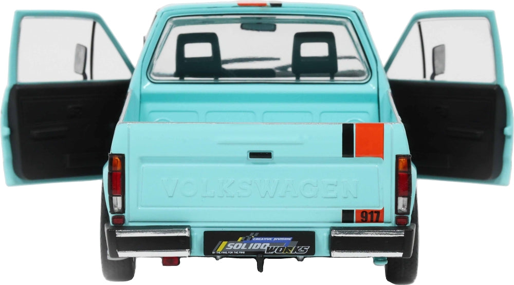 VW Caddy Mk1 Oil Service Blue 1982 1:18 Scale Diecast Pickup – Solido