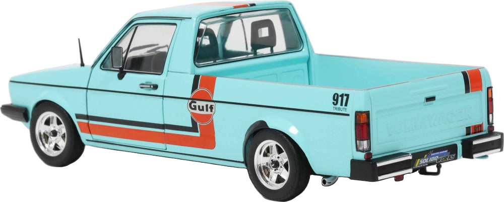 VW Caddy Mk1 Oil Service Blue 1982 1:18 Scale Diecast Pickup – Solido