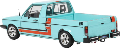 VW Caddy Mk1 Oil Service Blue 1982 1:18 Scale Diecast Pickup – Solido