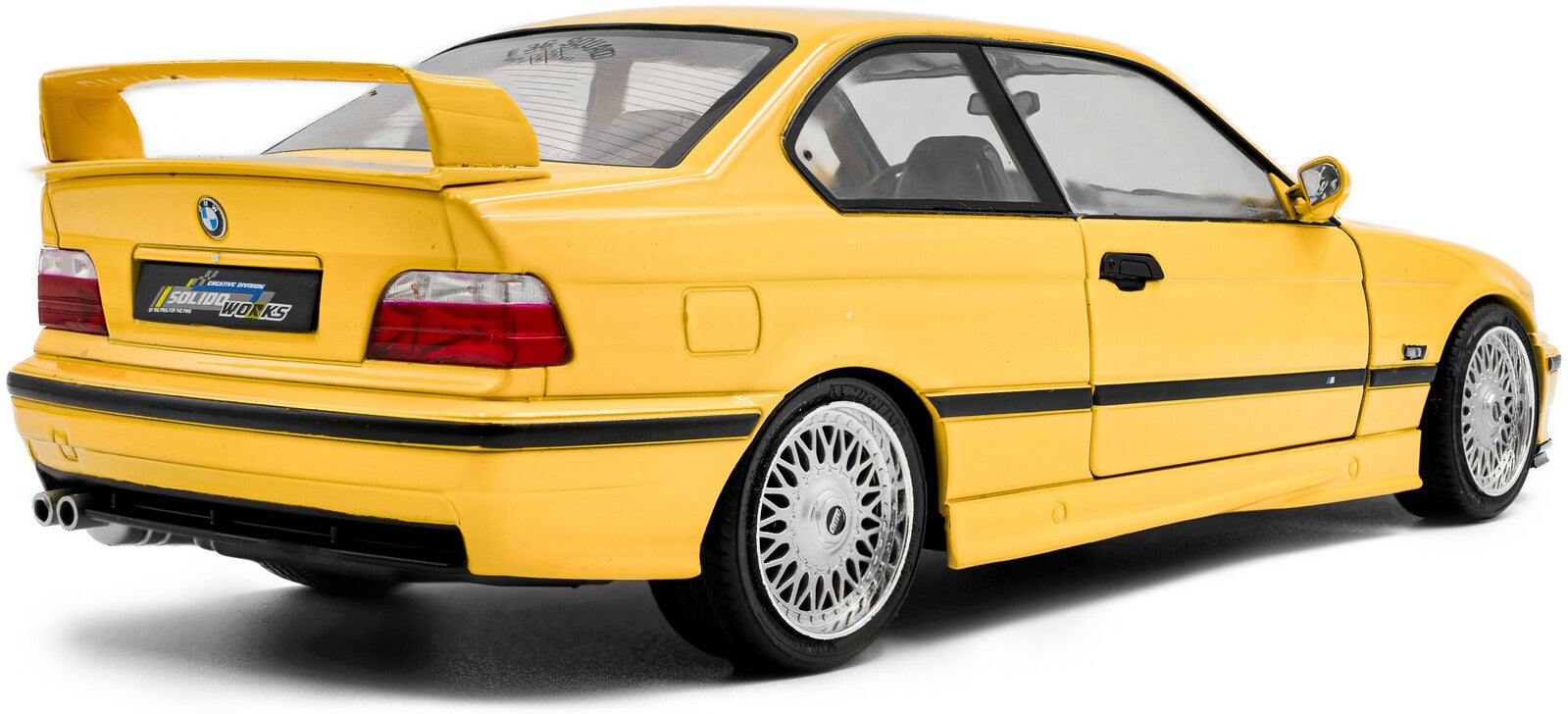 BMW M3 Coupe Solido Works Dakar Yellow 1991 1:18 Scale Diecast Model Car – Solido
