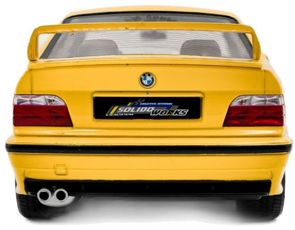 BMW M3 Coupe Solido Works Dakar Yellow 1991 1:18 Scale Diecast Model Car – Solido