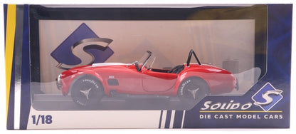 Shelby Cobra 427 S/C Red 1965 1:18 Scale Diecast Model Car – Solido