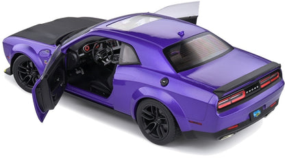 Dodge Challenger SRT Hellcat Redeye Widebody Plum Crazy 2020 1:18 Scale Diecast Model Car – Solido