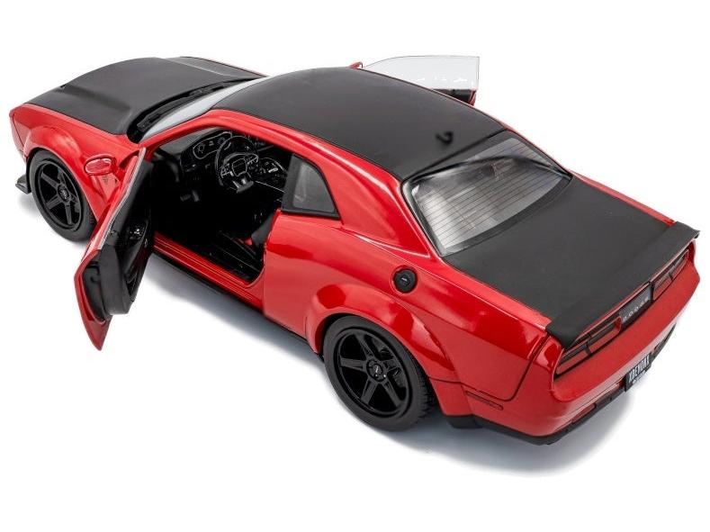 Dodge Challenger Demon Tor Red 2023 1:18 Scale Diecast Model Car – Solido