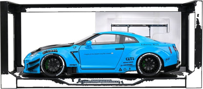 Nissan GT-R (R35) w/Liberty Walk Body Kit 2.0 Baby Blue 2024 1:18 Scale Diecast Model Car – Solido