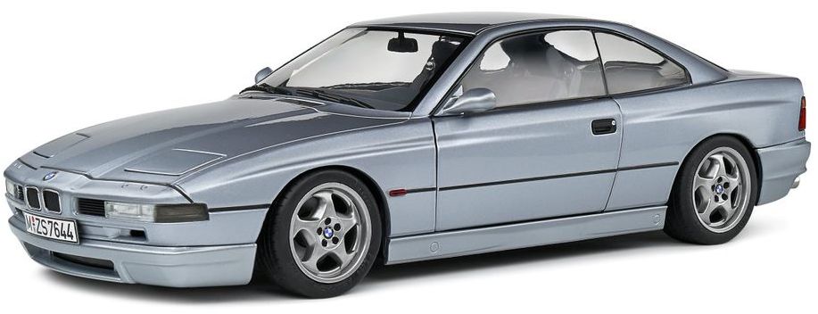 BMW 850 (E31) CSi 1992 silver - 1:18 Scale Diecast Model Car