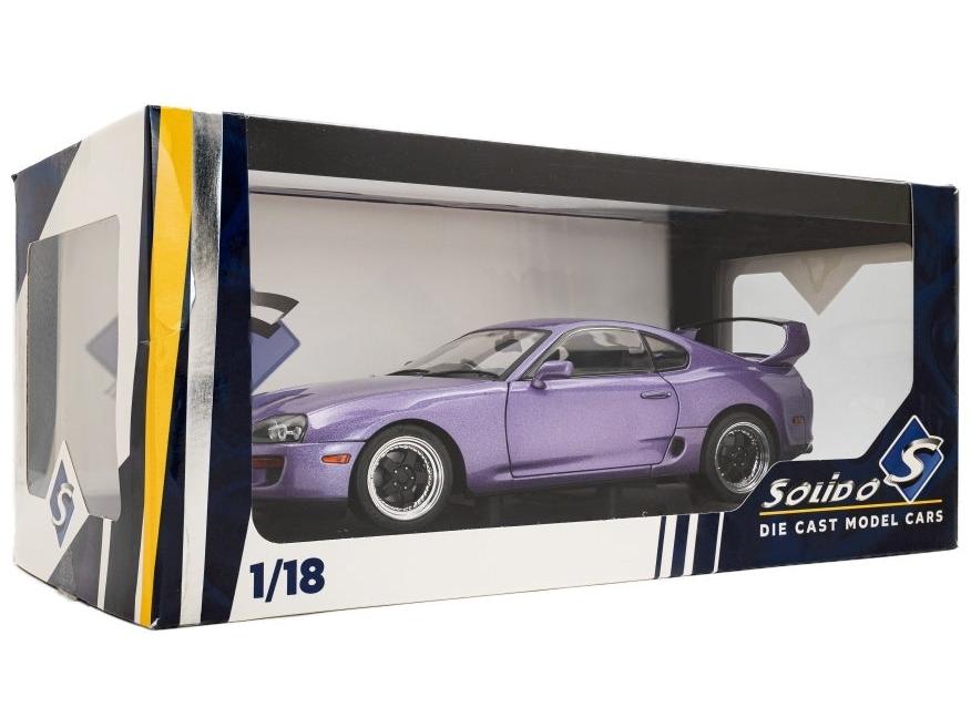 Toyota Supra Mk4 (A80) Solido Works Purple 1993 1:18 Scale Diecast Model Car – Solido