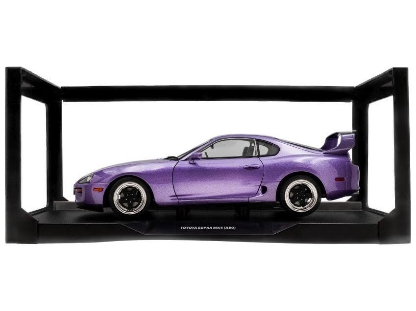 Toyota Supra Mk4 (A80) Solido Works Purple 1993 1:18 Scale Diecast Model Car – Solido