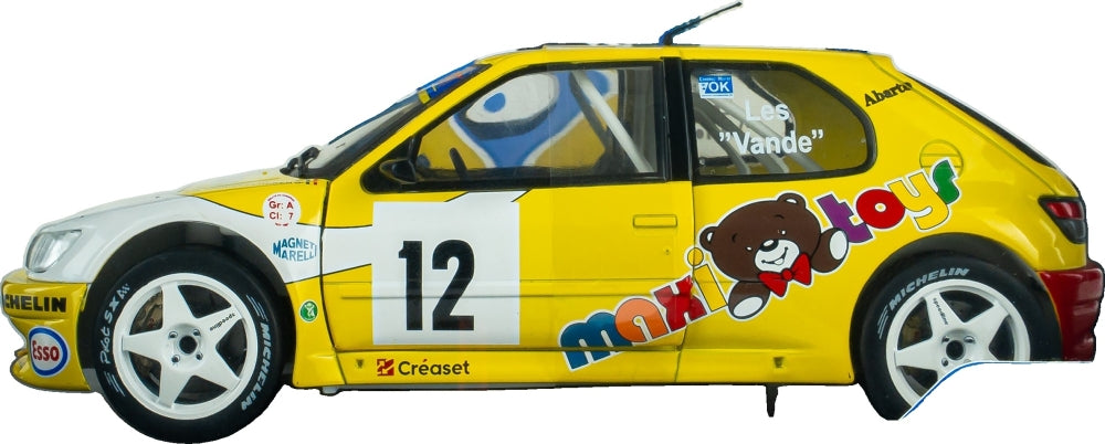 Peugeot 306 Maxi #12 Vandewauver J.M. Vanderschuren Rally Du Condroz 1997 1:18 Scale Diecast Car – Solido