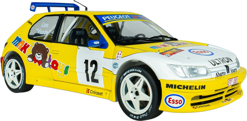 Peugeot 306 Maxi #12 Vandewauver J.M. Vanderschuren Rally Du Condroz 1997 1:18 Scale Diecast Car – Solido