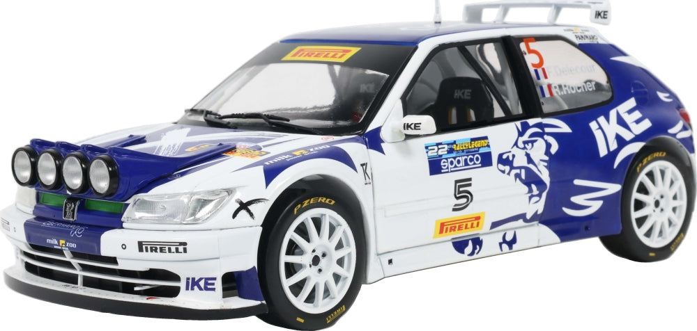 Peugeot 306 Maxi #5 Rallylegend 2024 Delecour/Roche 1:18 Scale Diecast Car – Solido