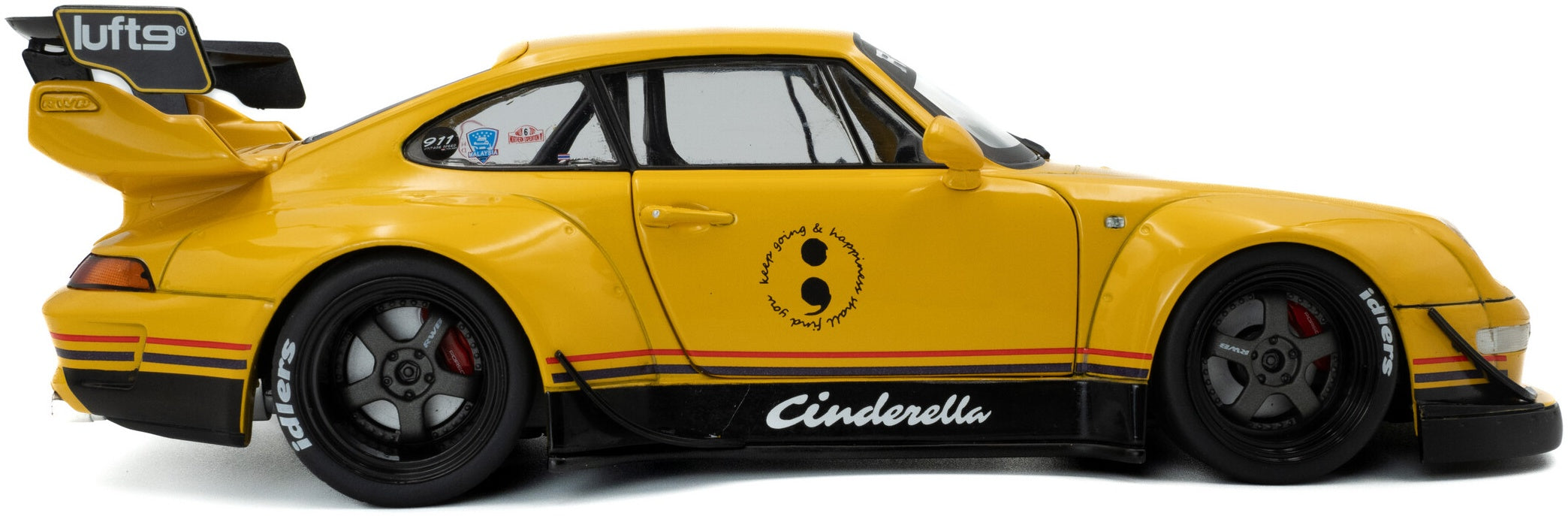 RWB Bodykit Cinderella Yellow 2020 1:18 Scale Diecast Model Car – Solido