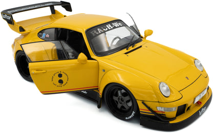 RWB Bodykit Midas Touch Yellow 2023 1:18 Scale Diecast Model Car – Solido