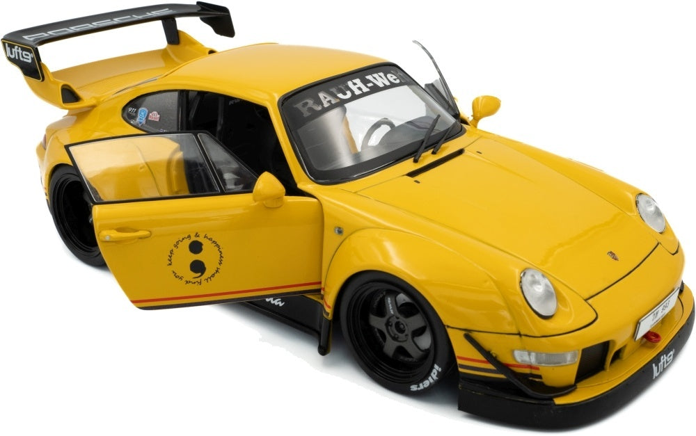 RWB Bodykit Cinderella Yellow 2020 1:18 Scale Diecast Model Car – Solido