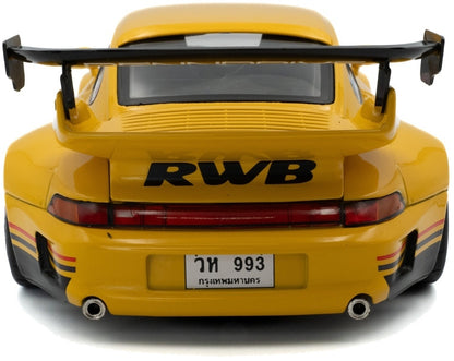 RWB Bodykit Midas Touch Yellow 2023 1:18 Scale Diecast Model Car – Solido