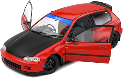 Honda Civic (EG6) Spoon Version Red 1991 1:18 Scale Diecast Model Car – Solido