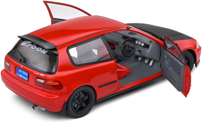 Honda Civic (EG6) Spoon Version Red 1991 1:18 Scale Diecast Model Car – Solido