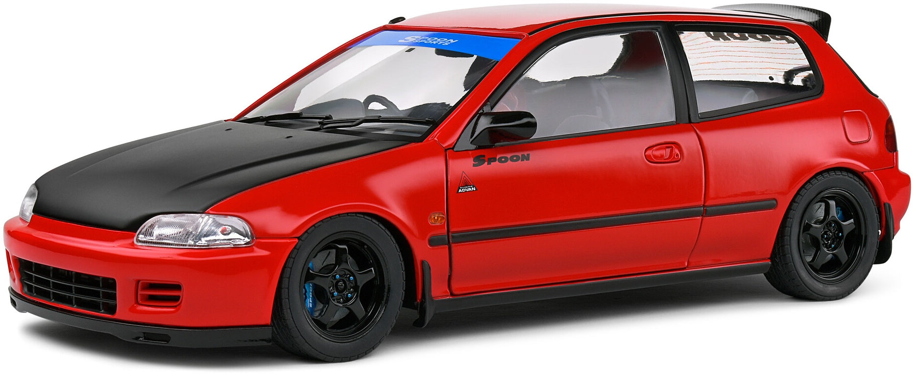 Honda Civic (EG6) Spoon Version Red 1991 1:18 Scale Diecast Model Car – Solido