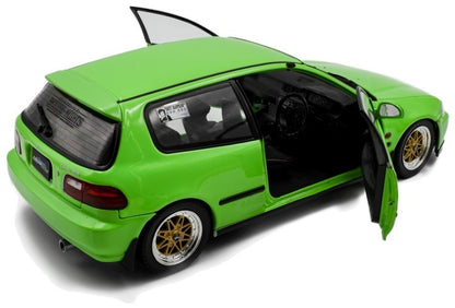 Honda Civic (EG6) Solido Works Neon Green 1991 1:18 Scale Diecast Model Car – Solido