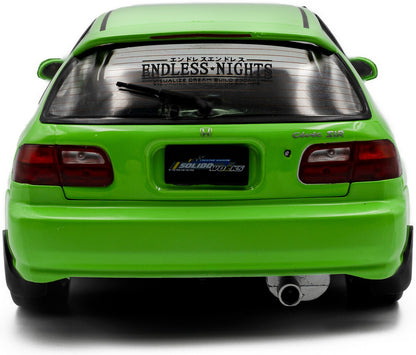 Honda Civic (EG6) Solido Works Neon Green 1991 1:18 Scale Diecast Model Car – Solido